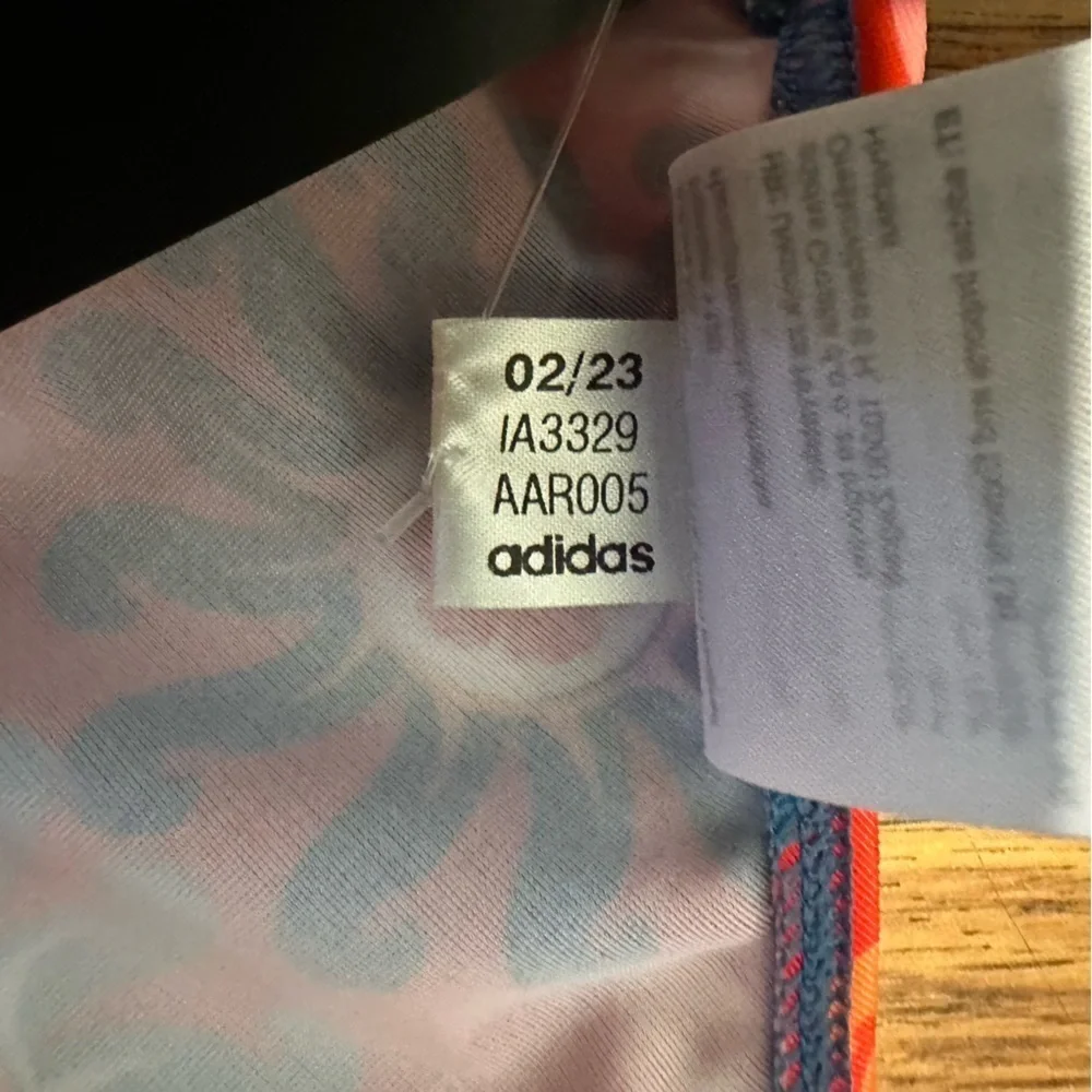 Adidas x Farm Rio Multiclor floral cross back One Piece Bathing Suit Size 12
